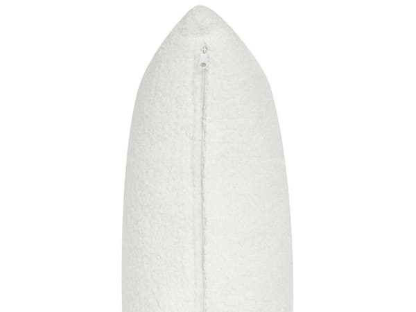 Hjørnesofa med Chaiselong Hvid Polyester 3 Personers Sofa L Formet Dyb Sofahjørne Siddemøbel Blød Stofsofa Venstrevendt