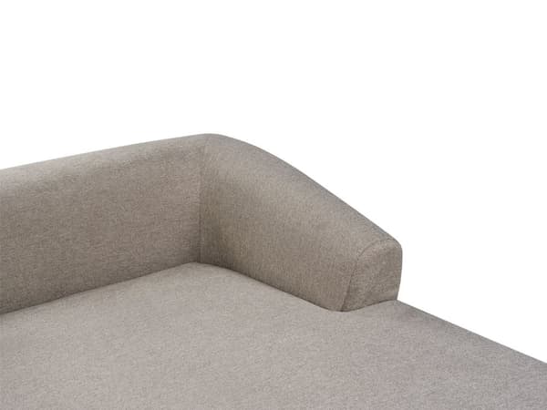 Höger 3-sits hörnsoffa Taupe tyg stoppad Track Armstöd Extra kuddar Minimalistisk modern stil