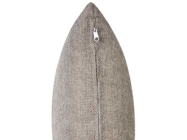 Höger 3-sits hörnsoffa Taupe tyg stoppad Track Armstöd Extra kuddar Minimalistisk modern stil