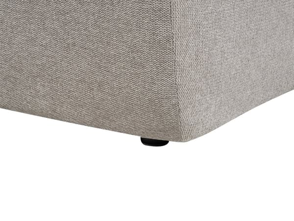 Höger 3-sits hörnsoffa Taupe tyg stoppad Track Armstöd Extra kuddar Minimalistisk modern stil