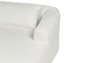 Miniatyrbillede 7 af 11: Hjørnesofa med Chaiselong Hvid Polyester 3 Personers Sofa L Formet Dyb Sofahjørne Siddemøbel Blød Stofsofa Højrevendt