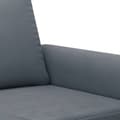 Miniatyrbillede 6 af 8: vidaXL sofasæt 2 dele med puder velour mørkegrå