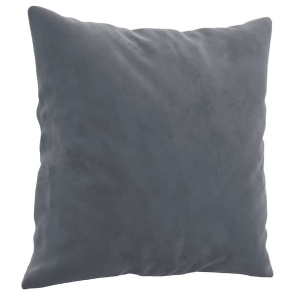 vidaXL sofasæt 3 dele med puder velour mørkegrå