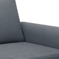 Miniatyrbillede 6 af 10: vidaXL sofasæt 3 dele med puder velour mørkegrå