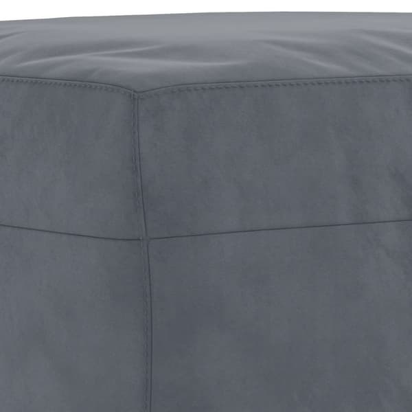 vidaXL sofasæt 3 dele med puder velour mørkegrå
