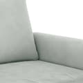 Miniatyrbillede 6 af 8: vidaXL sofasæt 2 dele med puder velour lysegrå