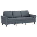 Miniatyrbillede 4 af 7: vidaXL sofasæt 2 dele med hynder velour mørkegrå