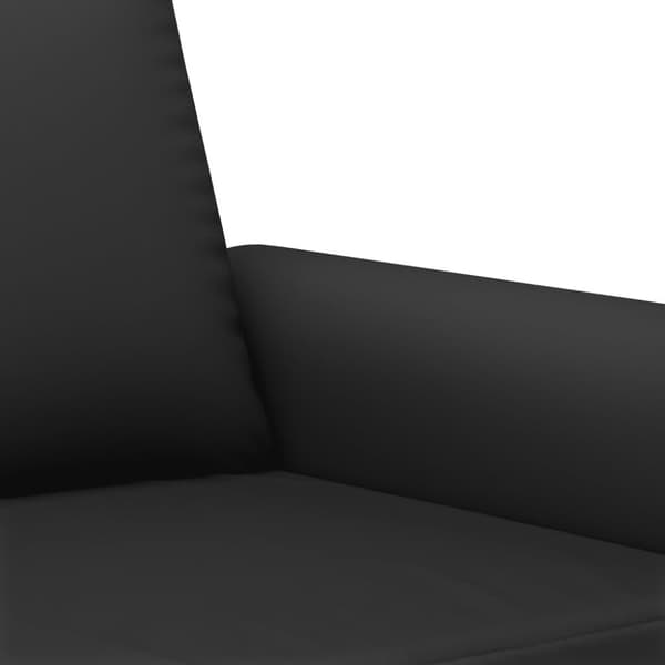 vidaXL sofasæt 2 dele med puder velour sort