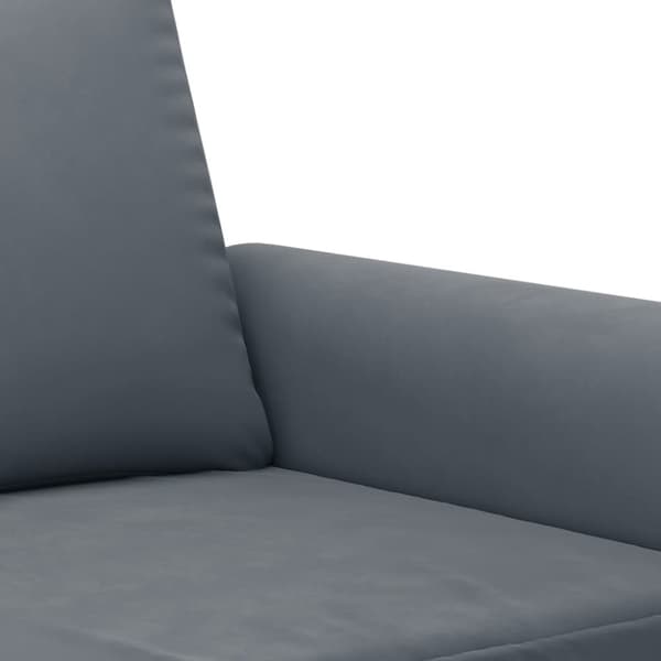 vidaXL sofasæt 3 dele med hynder velour mørkegrå