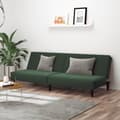 Miniatyrbillede 11 af 11: vidaXL 2-personers sovesofa fløjl mørkegrøn