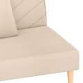 Miniatyrbillede 8 af 11: vidaXL 2-personers sovesofa med 2 puder stof cremefarvet