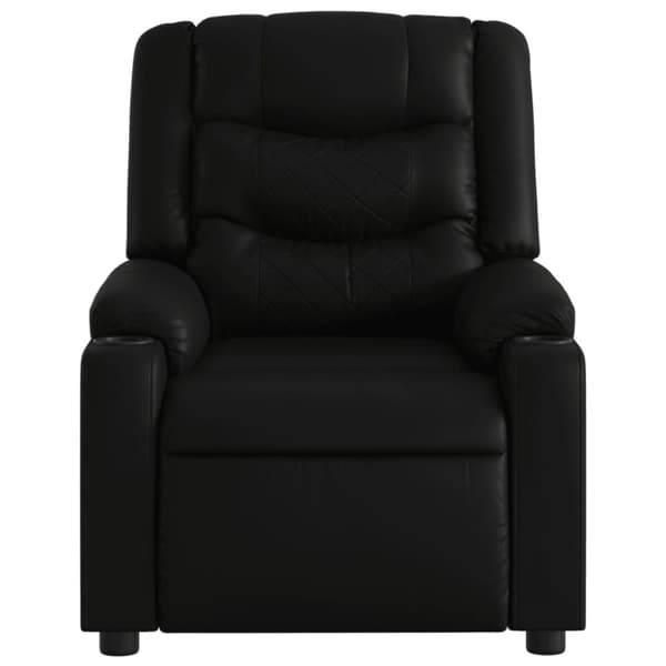 vidaXL Elektrisk massagefåtölj svart konstläder