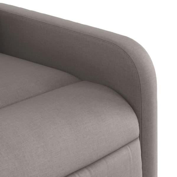 vidaXL Elektrisk reclinerfåtölj taupe tyg