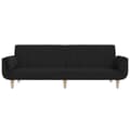 Miniatyrbillede 5 af 11: vidaXL 2-personers sovesofa med 2 puder stof sort
