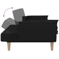 Miniatyrbillede 8 af 11: vidaXL 2-personers sovesofa med 2 puder stof sort