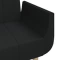 Miniatyrbillede 10 af 11: vidaXL 2-personers sovesofa med 2 puder stof sort
