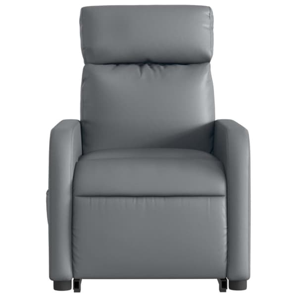 vidaXL massagestol med løftefunktion kunstlæder grå