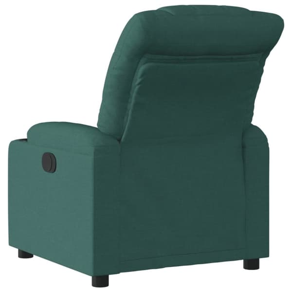 vidaXL Reclinerfåtölj mörkgrön tyg