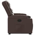Miniatyrbild 11 av 11: vidaXL Reclinerfåtölj med uppresningshjälp brun konstläder