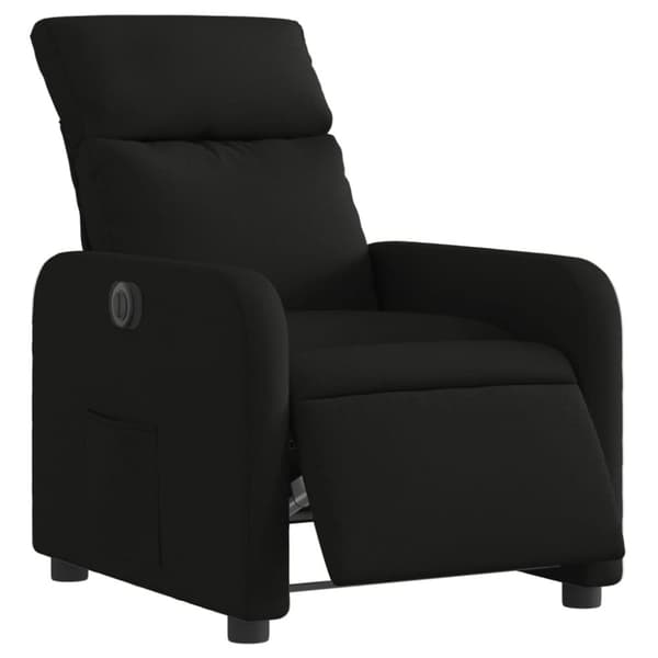 vidaXL Elektrisk reclinerfåtölj svart tyg