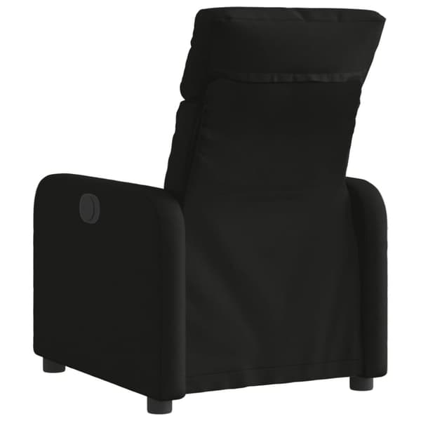 vidaXL Elektrisk reclinerfåtölj svart tyg