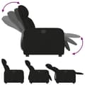 Miniatyrbild 7 av 11: vidaXL Elektrisk reclinerfåtölj svart tyg