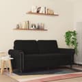 Miniatyrbillede 4 af 10: vidaXL 2-personers sofa 140 cm fløjl sort