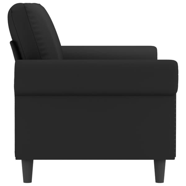 vidaXL 2-personers sofa 140 cm fløjl sort