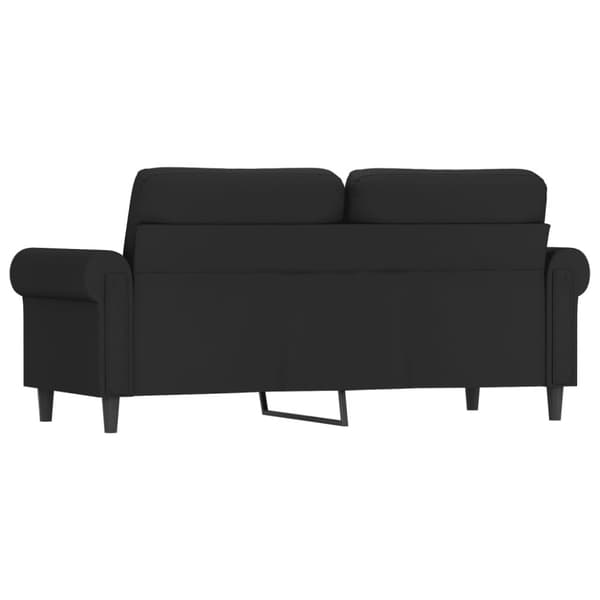 vidaXL 2-personers sofa 140 cm fløjl sort