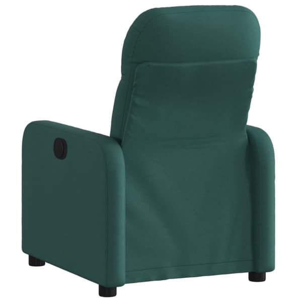 vidaXL Reclinerfåtölj mörkgrön tyg