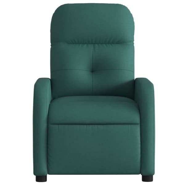 vidaXL Reclinerfåtölj mörkgrön tyg