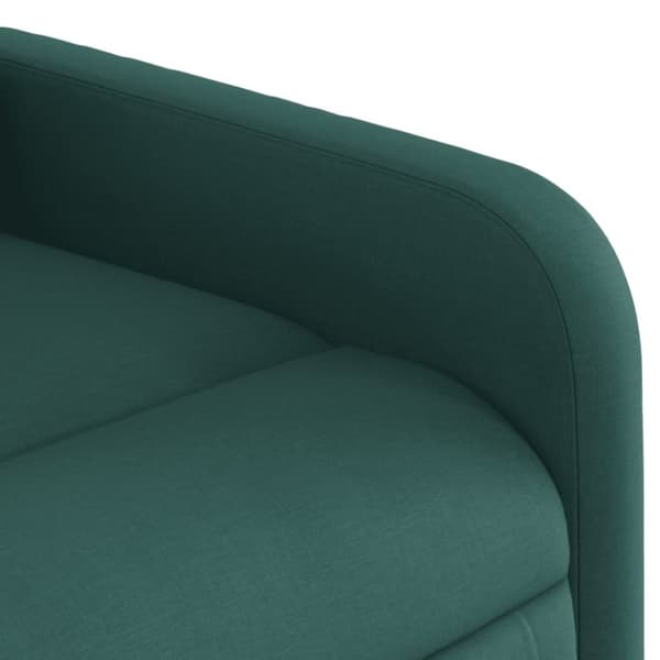 vidaXL Reclinerfåtölj mörkgrön tyg