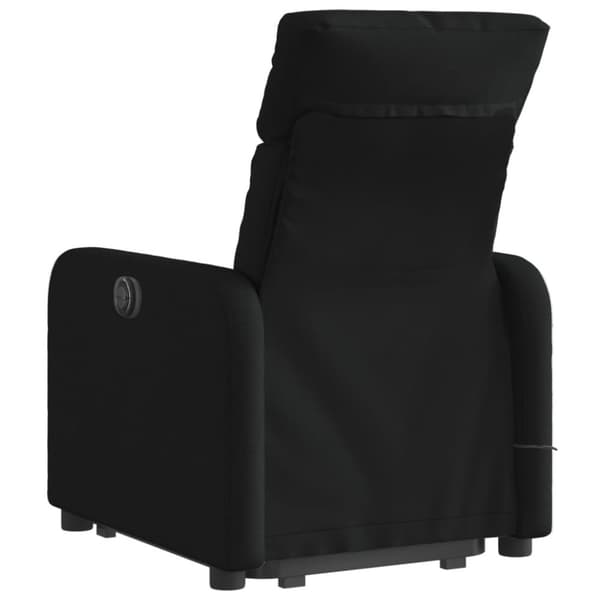 vidaXL løftestol med massage stof sort