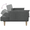 Miniatyrbillede 7 af 11: vidaXL 2-personers sovesofa med 2 puder stof lysegrå
