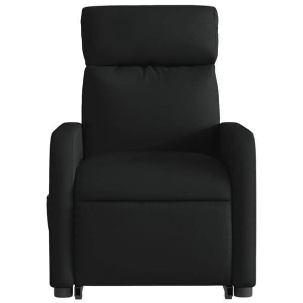 vidaXL Reclinerfåtölj med uppresningshjälp svart tyg