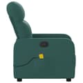 Miniatyrbild 7 av 11: vidaXL Massagefåtölj mörkgrön tyg