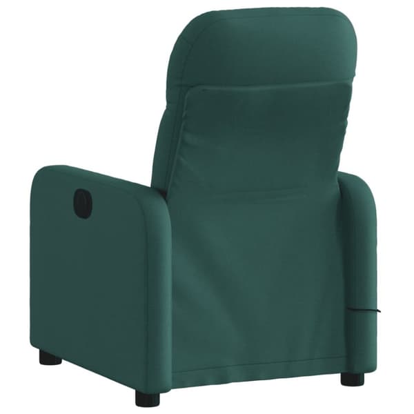 vidaXL massagestol stof mørkegrøn