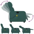 Miniatyrbillede 4 af 11: vidaXL massagestol stof mørkegrøn