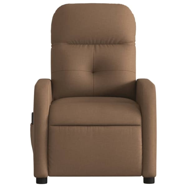 vidaXL massagestol stof brun