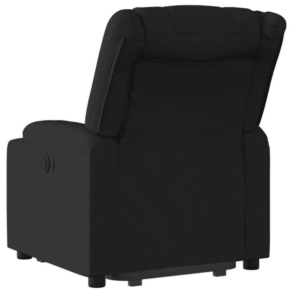 vidaXL Reclinerfåtölj med uppresningshjälp svart tyg