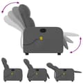 Miniatyrbild 5 av 11: vidaXL Massagefåtölj mörkgrå tyg