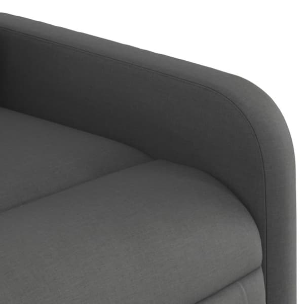 vidaXL Massagefåtölj mörkgrå tyg