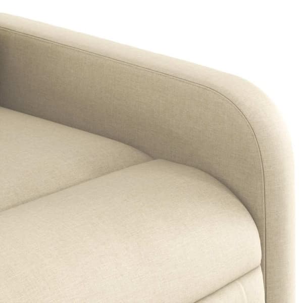 vidaXL eldrevet massagestol stof cremefarvet