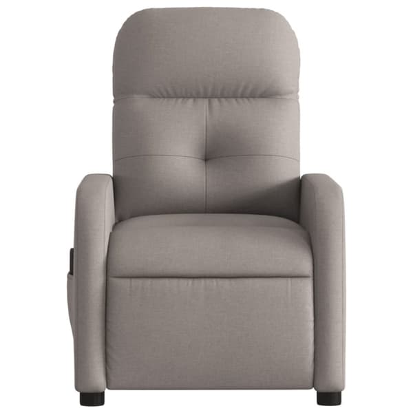 vidaXL Massagefåtölj taupe tyg