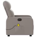 Miniatyrbild 7 av 11: vidaXL Massagefåtölj taupe tyg