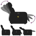 Miniatyrbild 8 av 11: vidaXL Elektrisk massagefåtölj med uppresningshjälp svart tyg