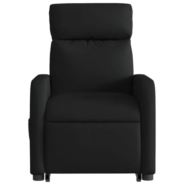 vidaXL Elektrisk massagefåtölj med uppresningshjälp svart tyg