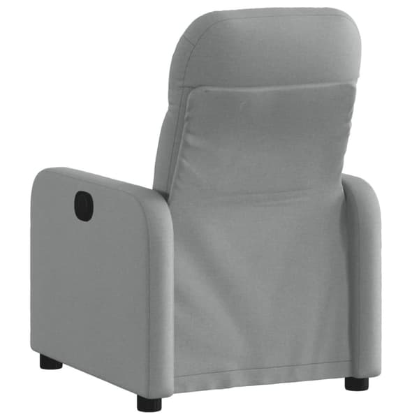 vidaXL Reclinerfåtölj ljusgrå tyg