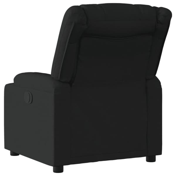 vidaXL Elektrisk reclinerfåtölj svart tyg