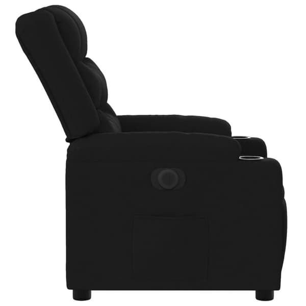 vidaXL Elektrisk reclinerfåtölj svart tyg